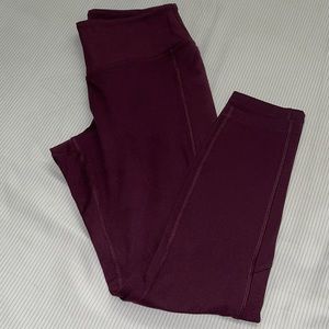 PINK cozy legging. EUC, color is Maroon